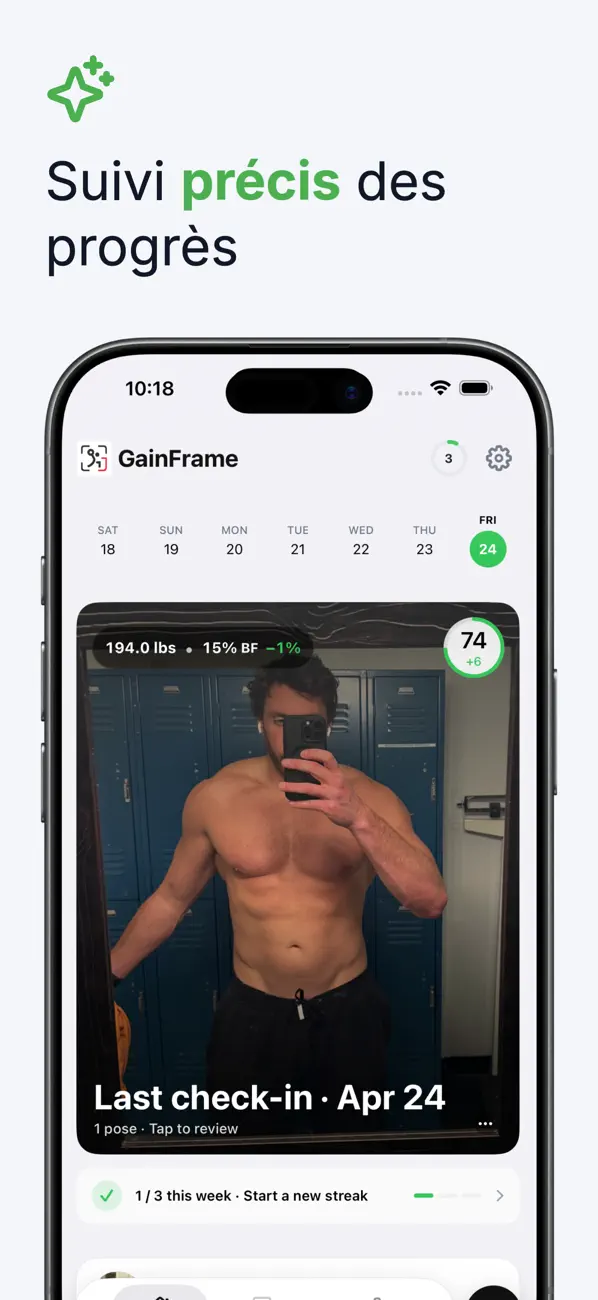 GainFrame sur l'App Store — capture 1 sur 3